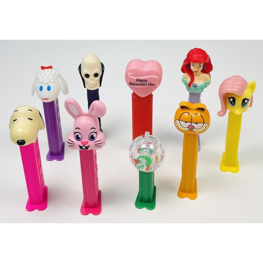 Mixed Lot 9 VTG-Modern PEZ Dispensers Holiday My Little Pony Garfield Snoopy